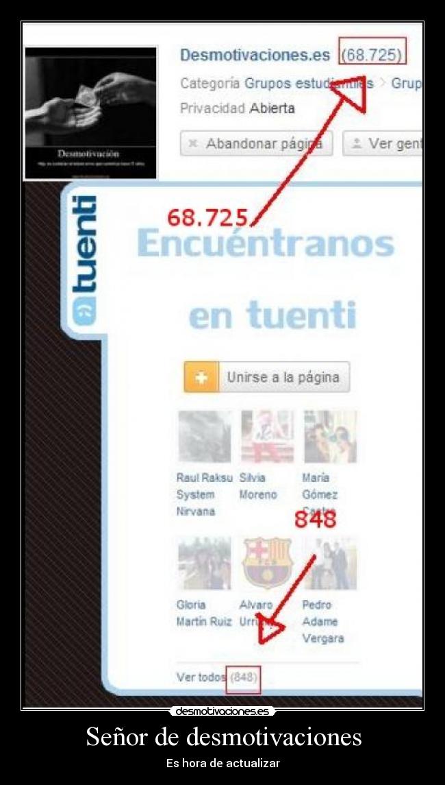 Señor de desmotivaciones - Es hora de actualizar