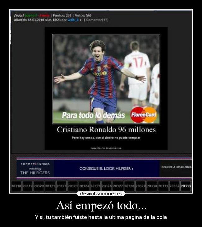 carteles cola empezo messi desmotivaciones