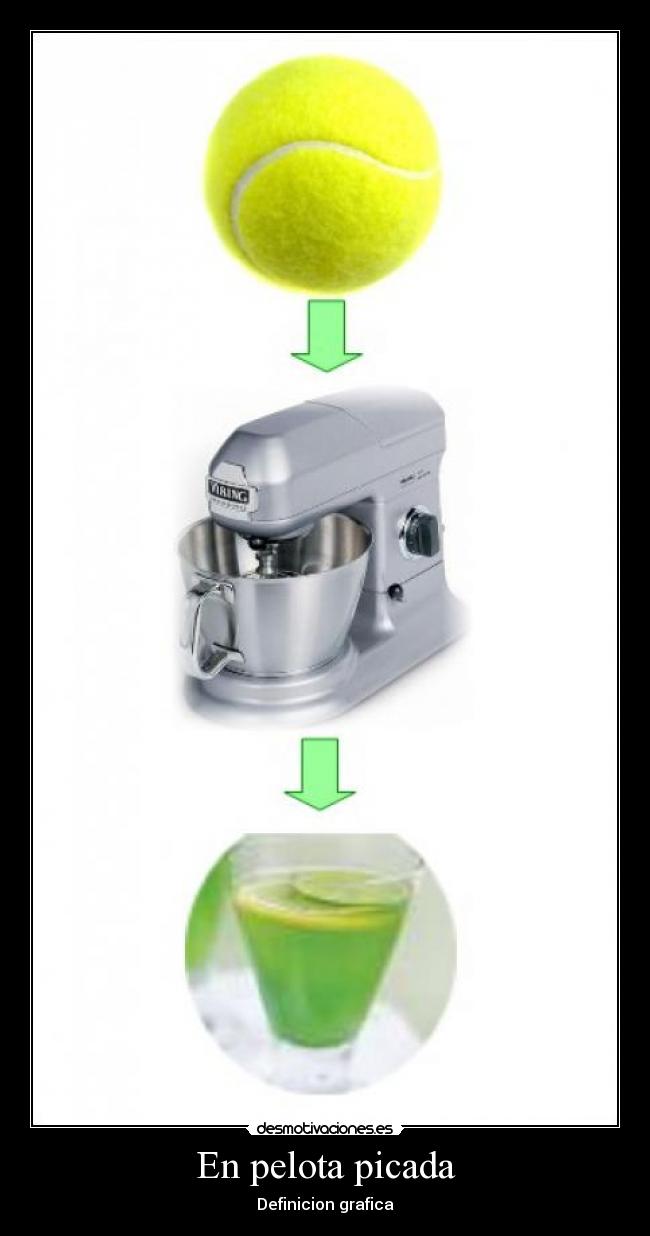 En pelota picada - Definicion grafica