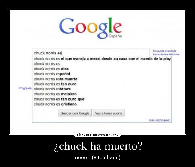 ¿chuck ha muerto? - nooo ...(8 tumbado)