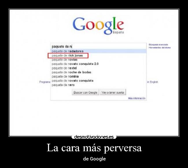 La cara más perversa - de Google