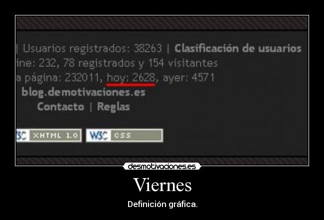 Viernes - Definición gráfica.