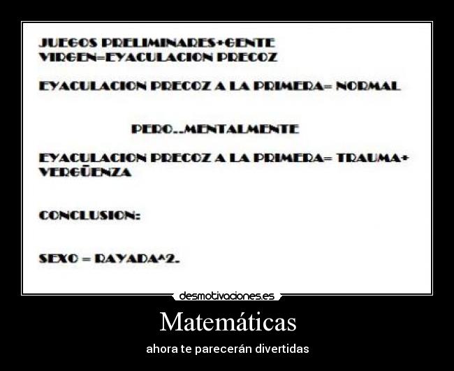 Matemáticas -