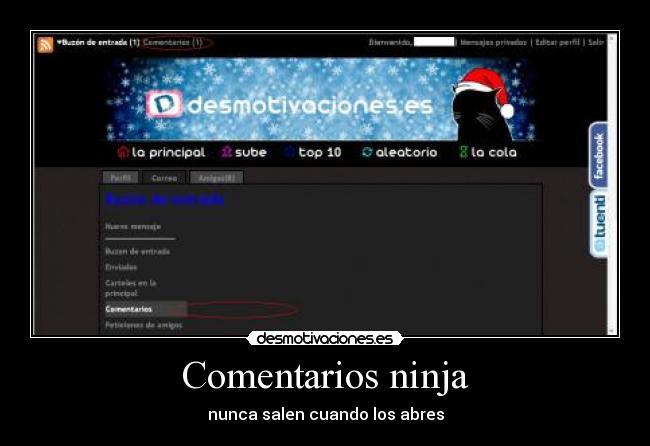 Comentarios ninja - nunca salen cuando los abres