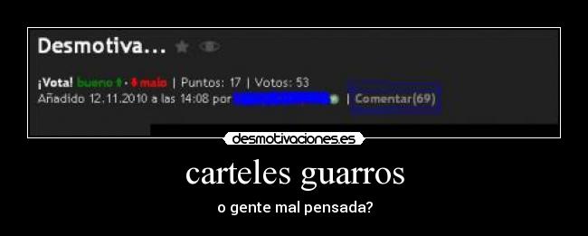 carteles guarros -