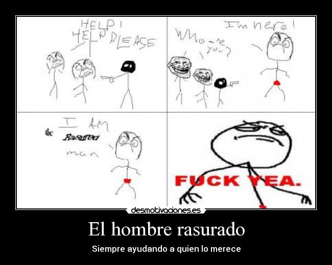 El hombre rasurado -