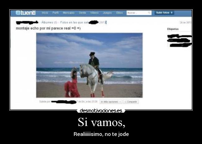 Si vamos, -
