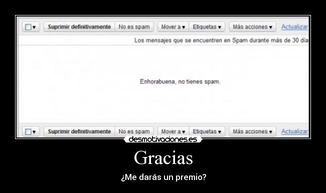 Gracias - ¿Me darás un premio?