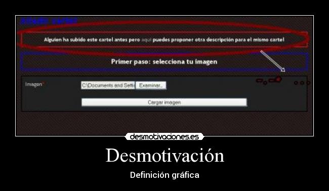 Desmotivación - Definición gráfica