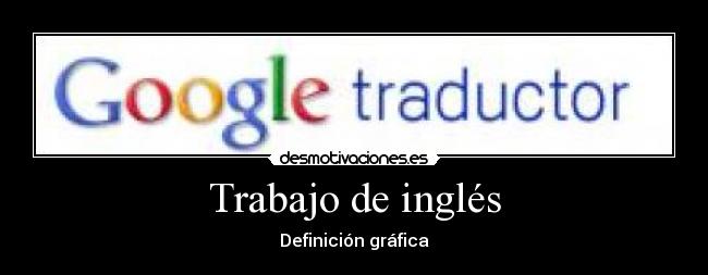 Trabajo de inglés - Definición gráfica