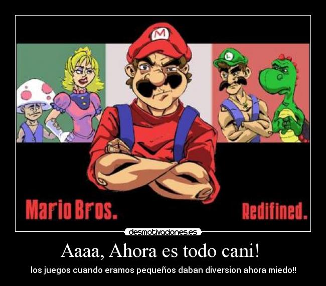 carteles mario bros desmotivaciones