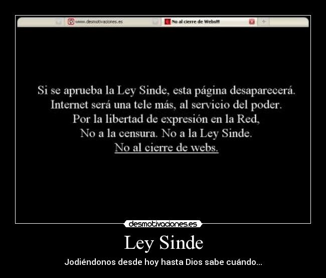 Ley Sinde - 