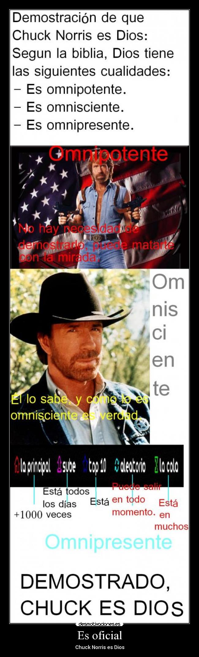 carteles chuck norris dios desmotivaciones