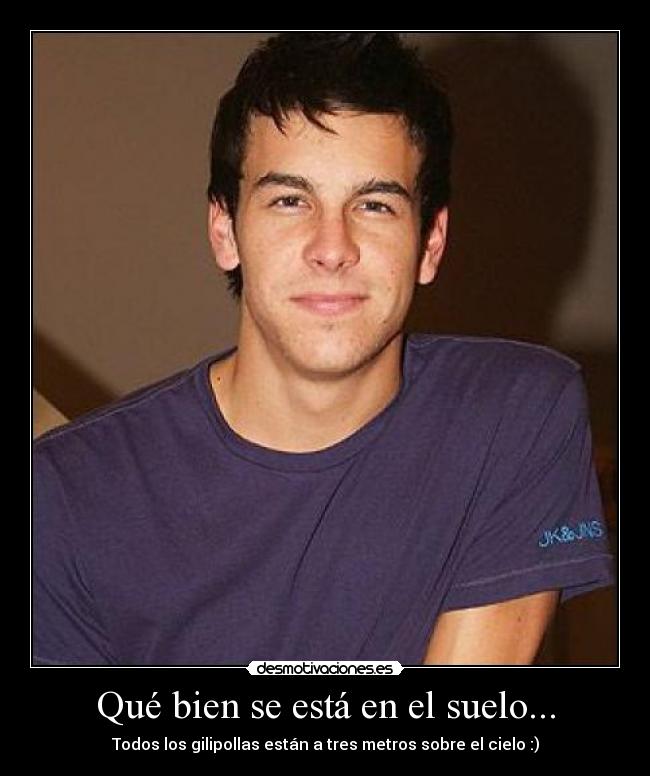 Qué bien se está en el suelo... -