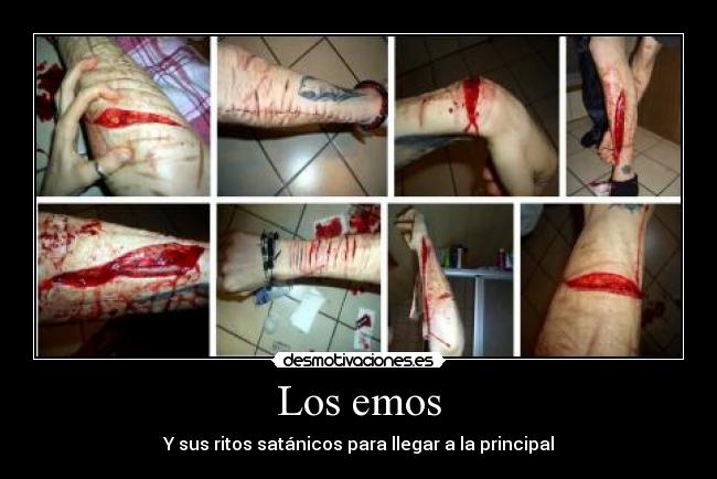 Los emos - Y sus ritos satánicos para llegar a la principal