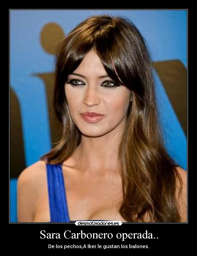 Sara Carbonero operada.. -