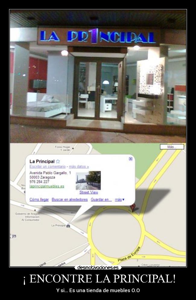 carteles pincipal muebles tienda zaragoza desmotivaciones