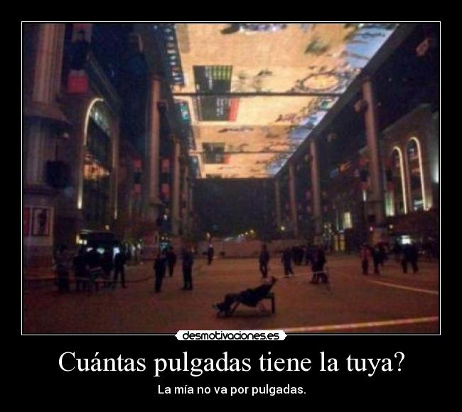 Cuántas pulgadas tiene la tuya? - 