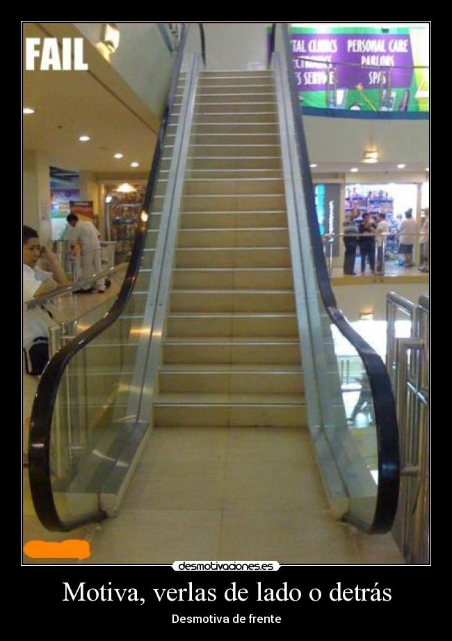 Motiva, verlas de lado o detrás -