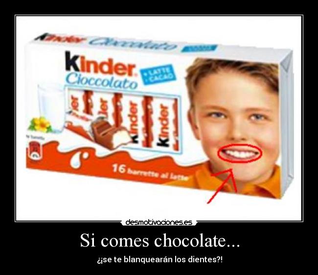 Si comes chocolate... -