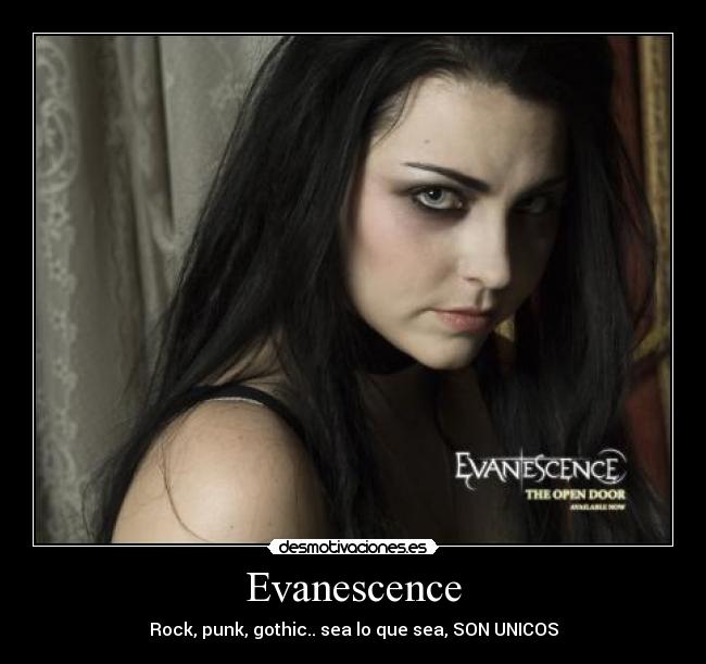 Evanescence - Rock, punk, gothic.. sea lo que sea, SON UNICOS