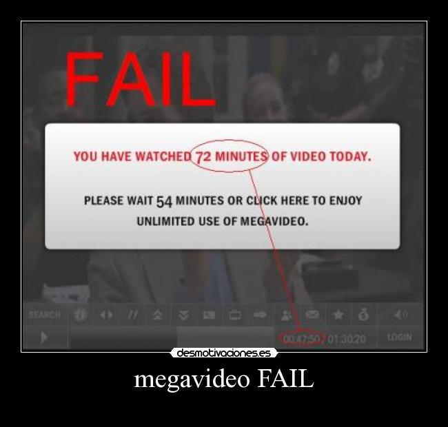 megavideo FAIL -