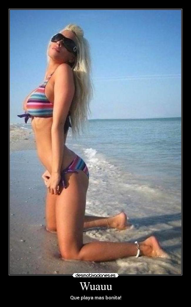 Wuauu - Que playa mas bonita!