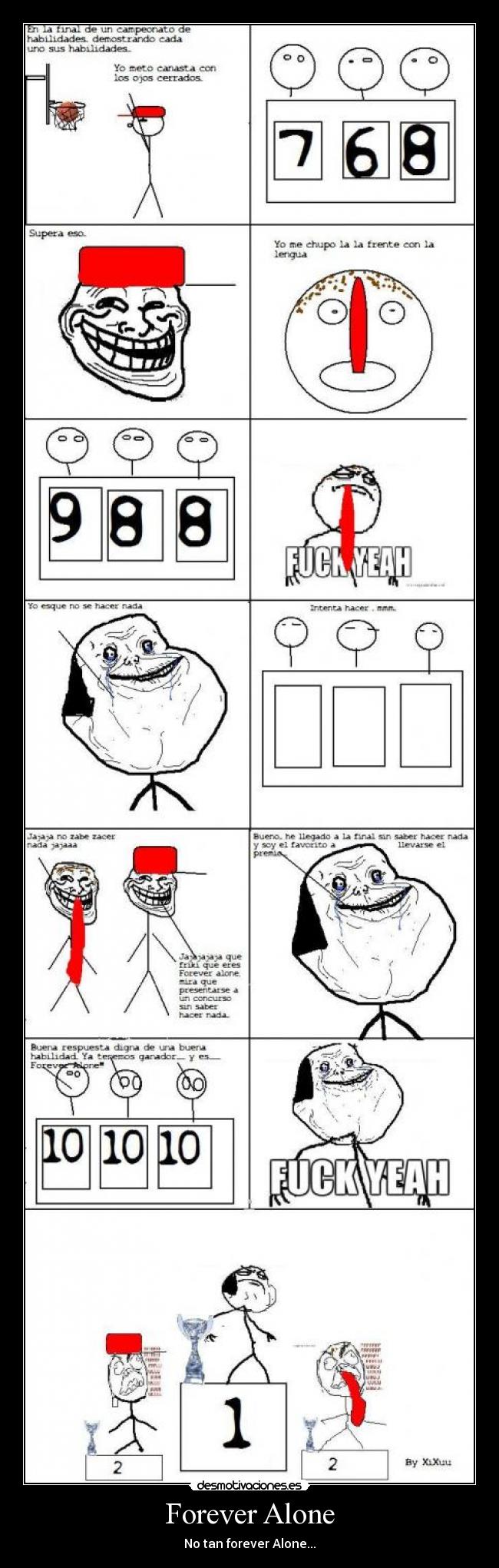 carteles forever alone desmotivaciones