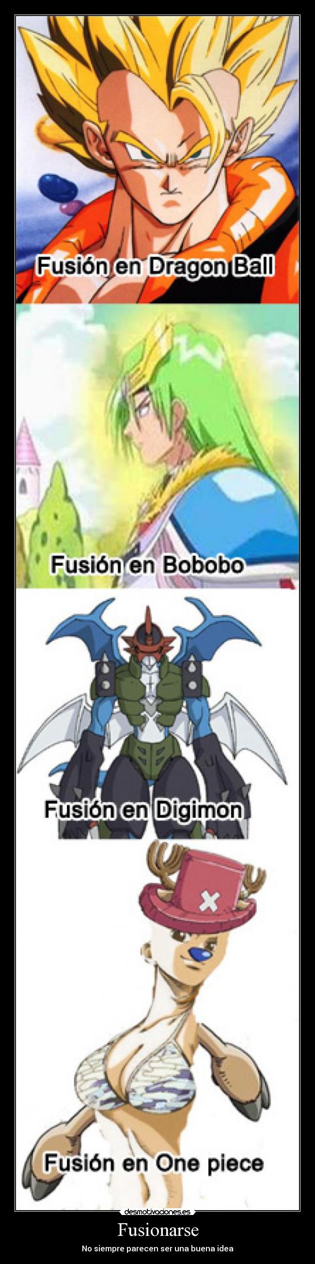 carteles bobobo digimon dragon ball one piece fusion desmotivaciones
