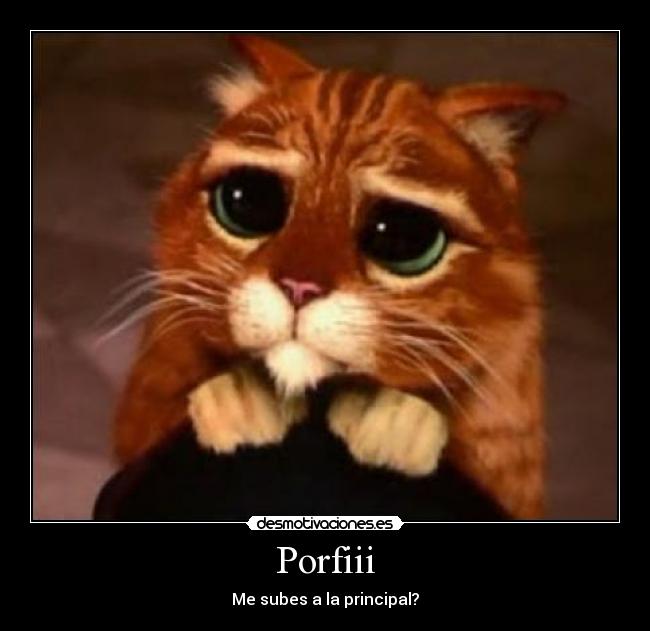 Porfiii - Me subes a la principal?