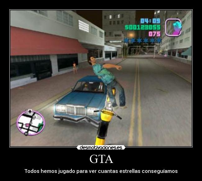 GTA - Todos hemos jugado para ver cuantas estrellas conseguíamos