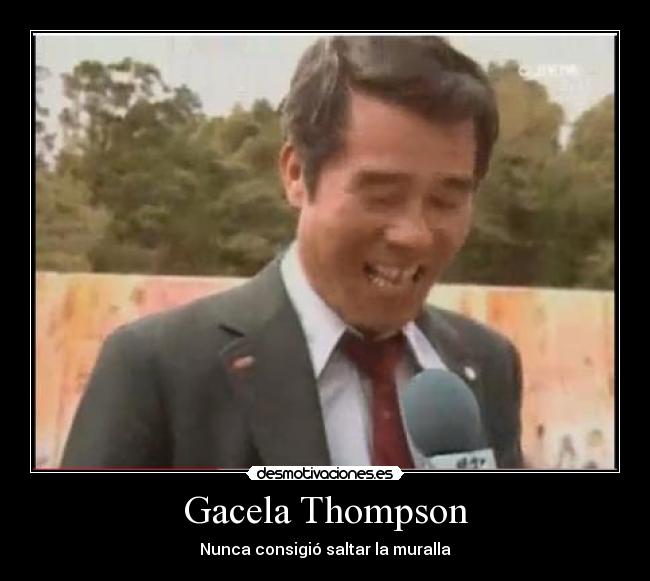 Gacela Thompson - Nunca consigió saltar la muralla