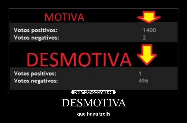 DESMOTIVA - que haya trolls