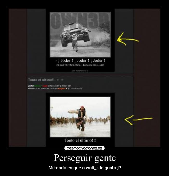 Perseguir gente - 
