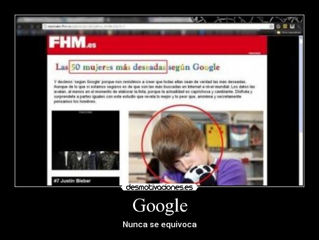 Google - Nunca se equivoca