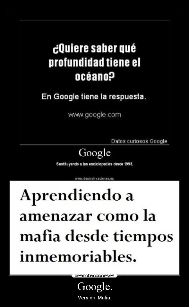 Google. - Versión: Mafia.