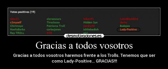 Gracias a todos vosotros - 