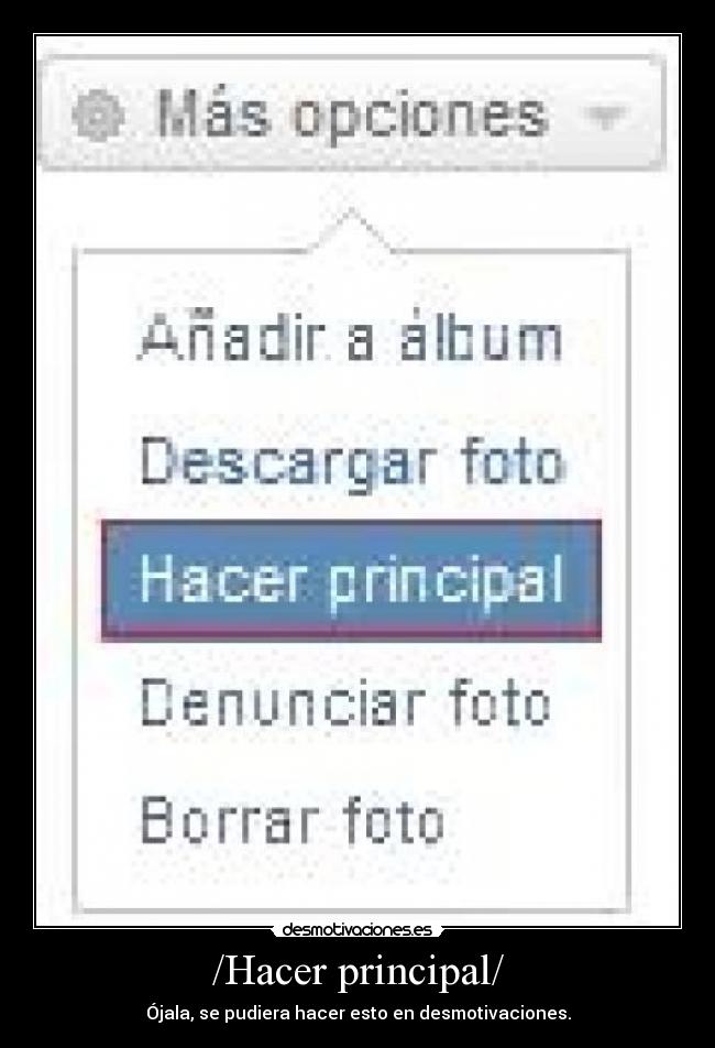 /Hacer principal/ - 