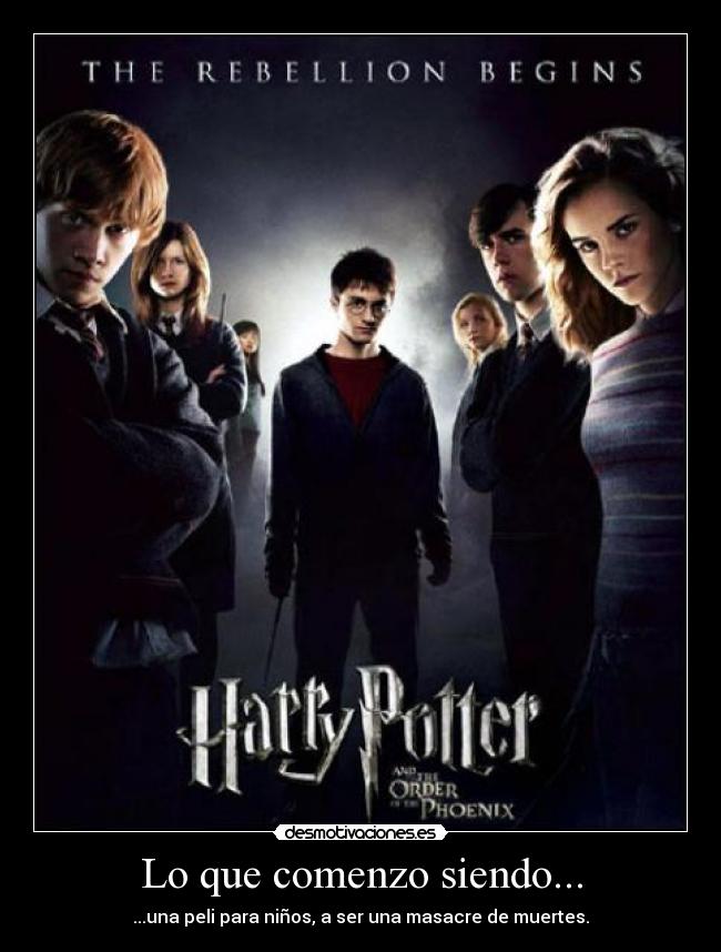 Lo que comenzo siendo... - ...una peli para niños, a ser una masacre de muertes.