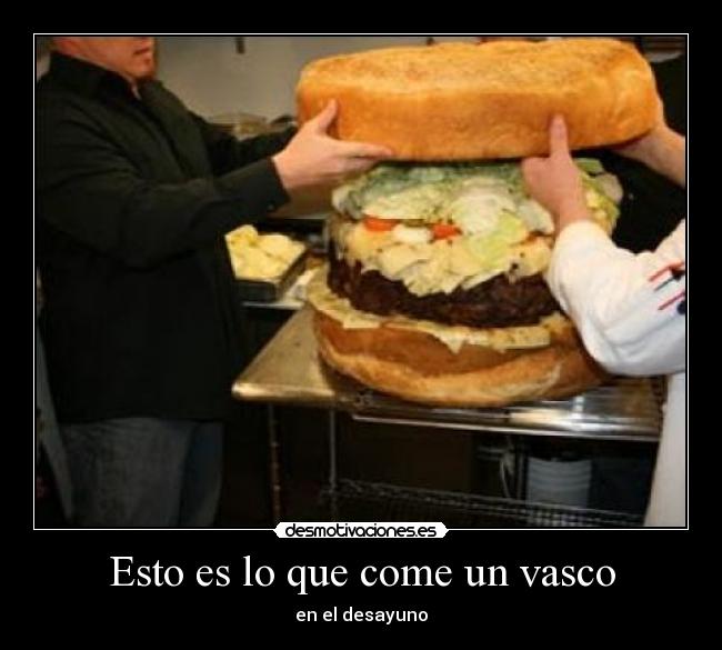 Esto es lo que come un vasco -