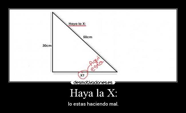 Haya la X: -