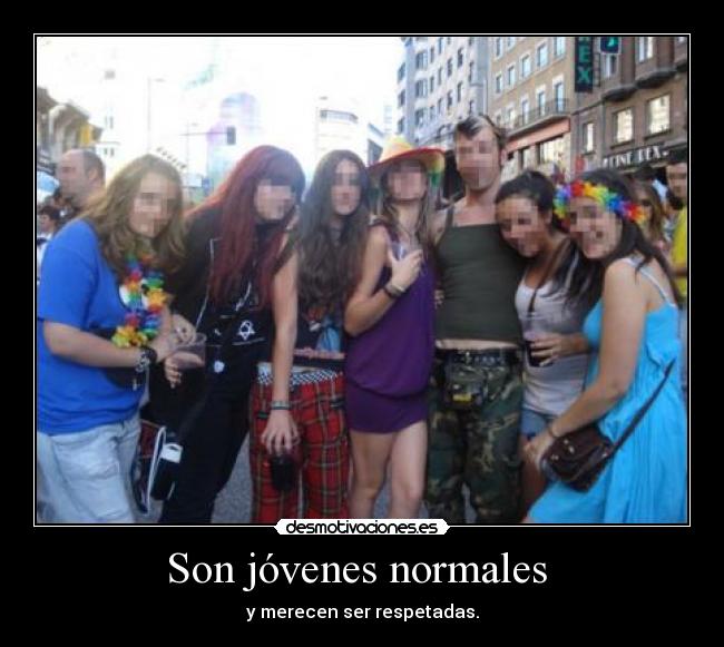 Son jóvenes normales  - 