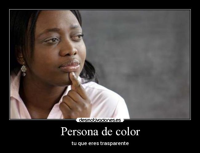 Persona de color -