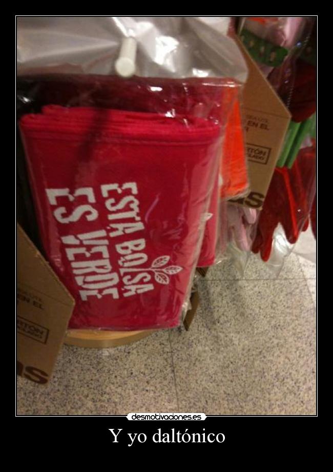 Y yo daltónico -