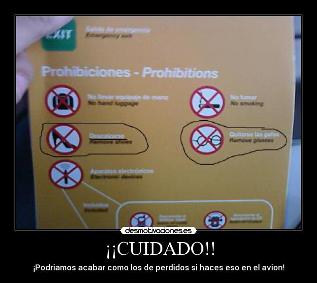 carteles leyes avion desmotivaciones
