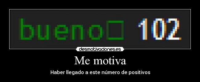 Me motiva - Haber llegado a este número de positivos