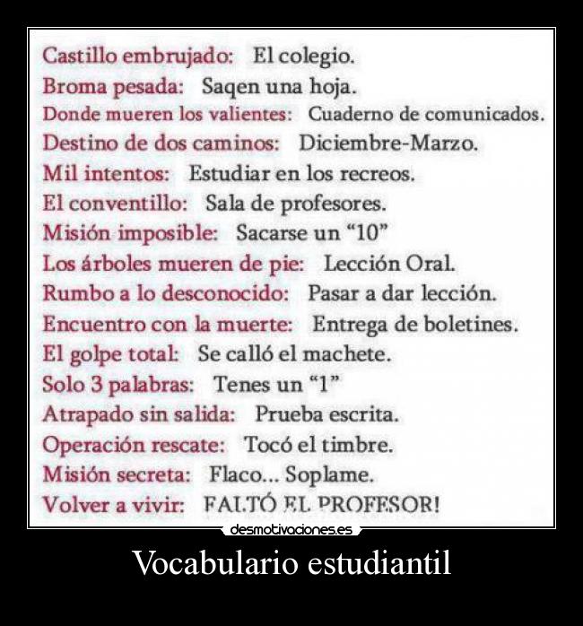 carteles diccionario desmotivaciones