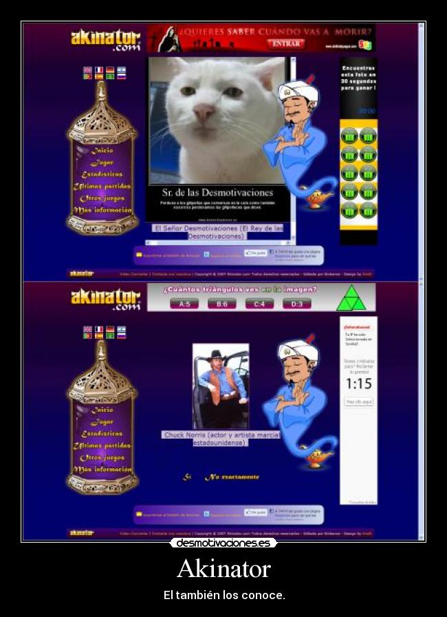Akinator - El también los conoce.