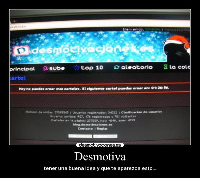 Desmotiva - tener una buena idea y que te aparezca esto...