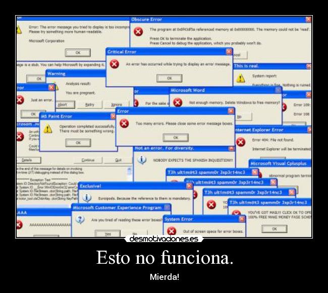 Esto no funciona. -